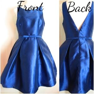 Maniju Blue Satin Dress